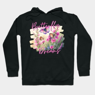 Pink Butterfly Dreams Hoodie